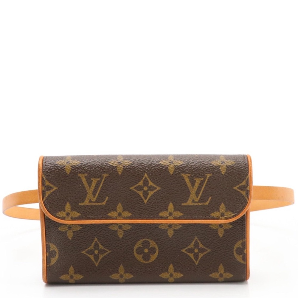 Louis Vuitton Florentine Pochette in Monogram Canvas with Vachetta Leather Belt